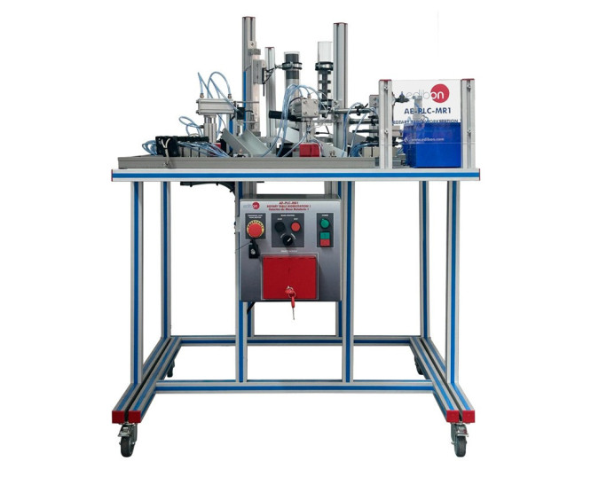 ROTARY TABLE STATION: FEEDING, QUALITY CONTROL AND ASSEMBLY (DIMENSIONAL STUDY) - AE-PLC-MR1