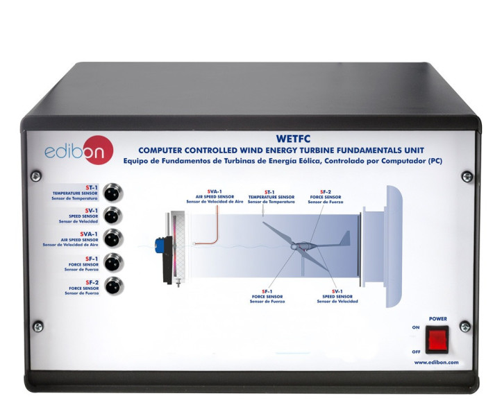 COMPUTER CONTROLLED WIND ENERGY TURBINE FUNDAMENTALS UNIT - WETFC