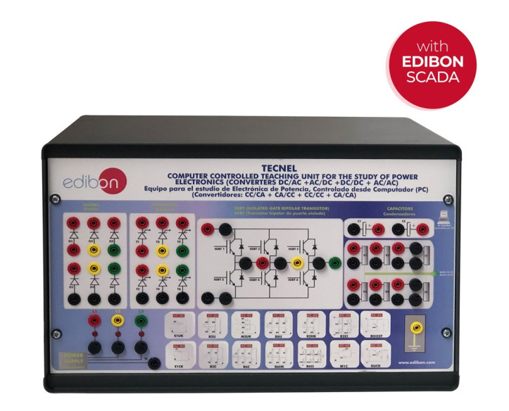 COMPUTER CONTROLLED TEACHING UNIT FOR THE STUDY OF POWER ELECTRONICS (WITH IGBTS) - TECNEL