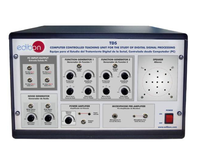 COMPUTER CONTROLLED TEACHING UNIT FOR THE STUDY OF DIGITAL SIGNAL PROCESSING - TDS