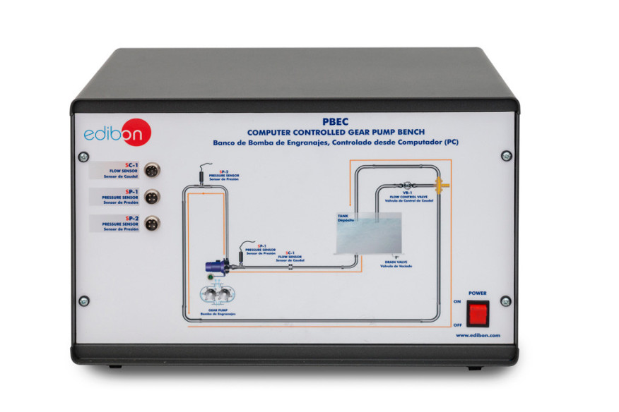 COMPUTER CONTROLLED GEAR PUMP BENCH - PBEC