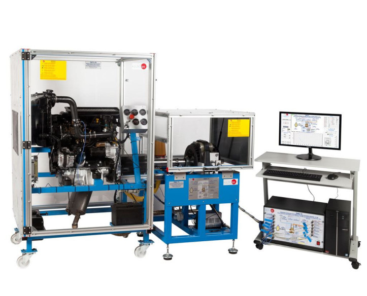 COMPUTER CONTROLLED TEST BENCH FOR FOUR-CYLINDERS ENGINES, 75 KW - TBMC75