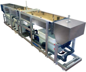 MOBILE BED AND FLOW VISUALIZATION UNIT (WORKING SECTION: 4000X610 MM) - HVFLM-4