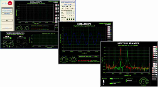 EDIBON DATA ACQUISITION SYSTEM / VIRTUAL INSTRUMENTATION SYSTEM WITH WI-FI COMMUNICATION - EDAS/VIS-WF