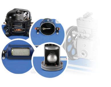 UNIT TO STUDY AN OPEN REFRIGERANT COMPRESSOR CUTAWAY MODEL - OCCM