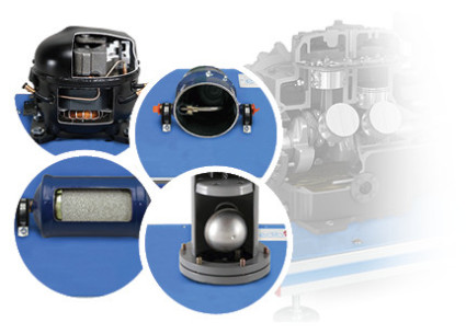 UNIT TO STUDY A SEMI-HERMETIC REFRIGERANT COMPRESSOR CUTAWAY MODEL - SCCM