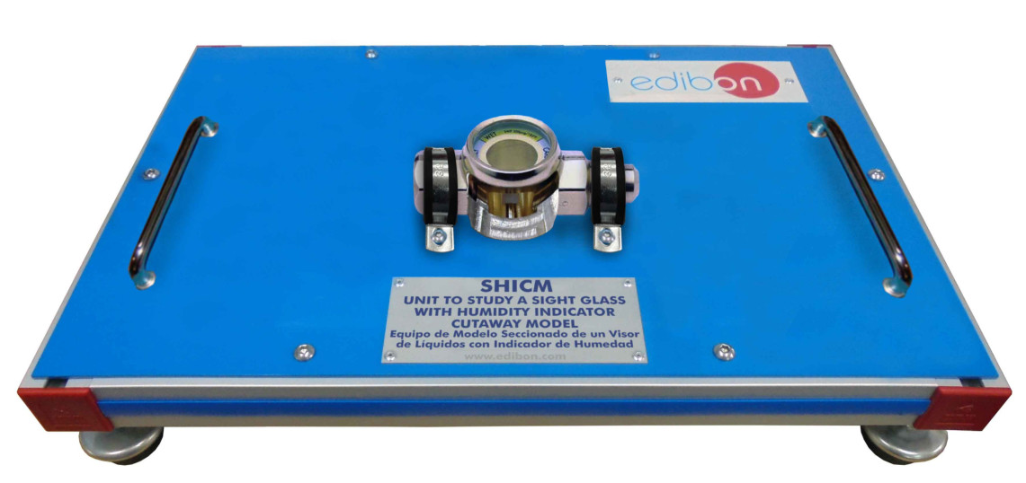 UNIT TO STUDY A SIGHT GLASS WITH HUMIDITY INDICATOR CUTAWAY MODEL - SHICM