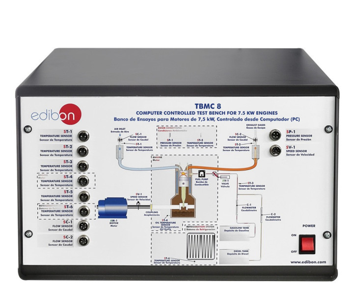 COMPUTER CONTROLLED TEST BENCH FOR 7.5 KW ENGINES - TBMC8