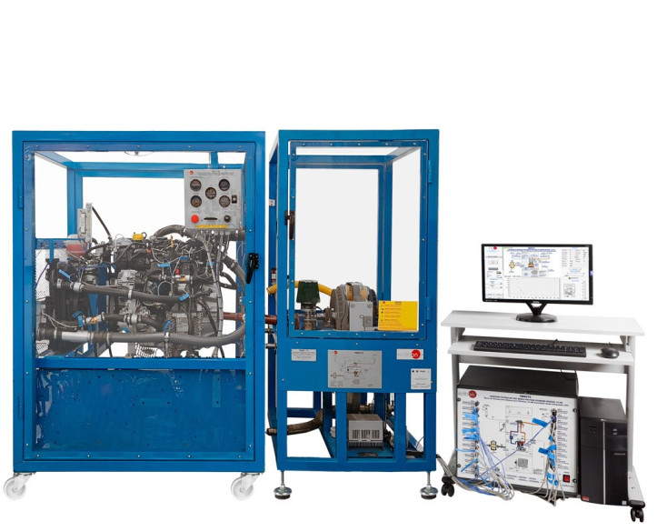 COMPUTER CONTROLLED TEST BENCH FOR FOUR-CYLINDERS ENGINES, 75 KW - TBMC75