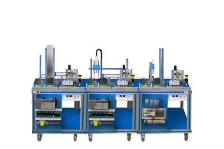 FLEXIBLE MANUFACTURING SYSTEM FOR FEEDING, IDENTIFICATION, CLASSIFICATION, AND TRANSPORT - AE-PLC-FMS7