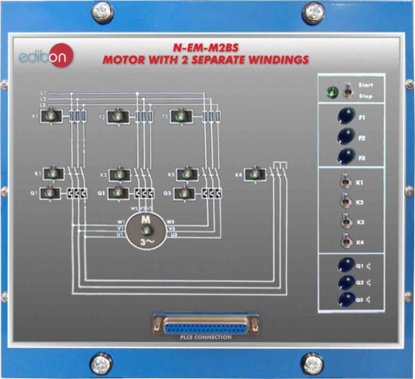 MOTOR WITH 2 SEPARATE WINDINGS  - N-EM-M2BS